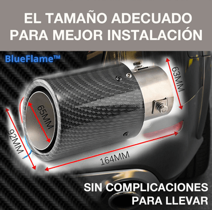 Adaptador de mofle con luz led BlueFlame™