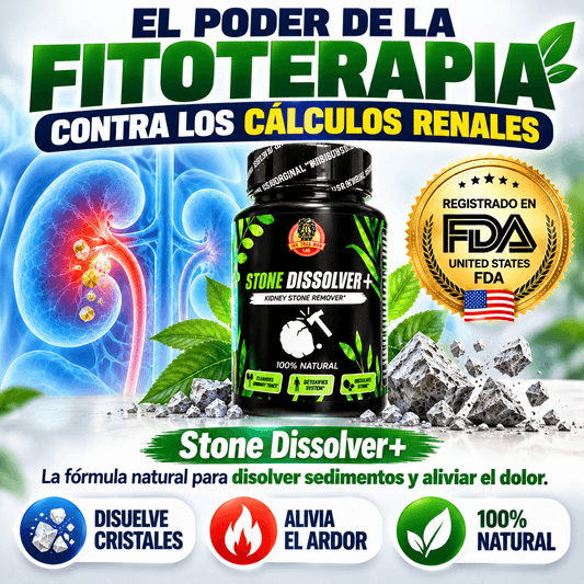STONE DISSOLVER+ 🪨🔨 | Suplemento Renal para Cálculos e Infección Urinaria