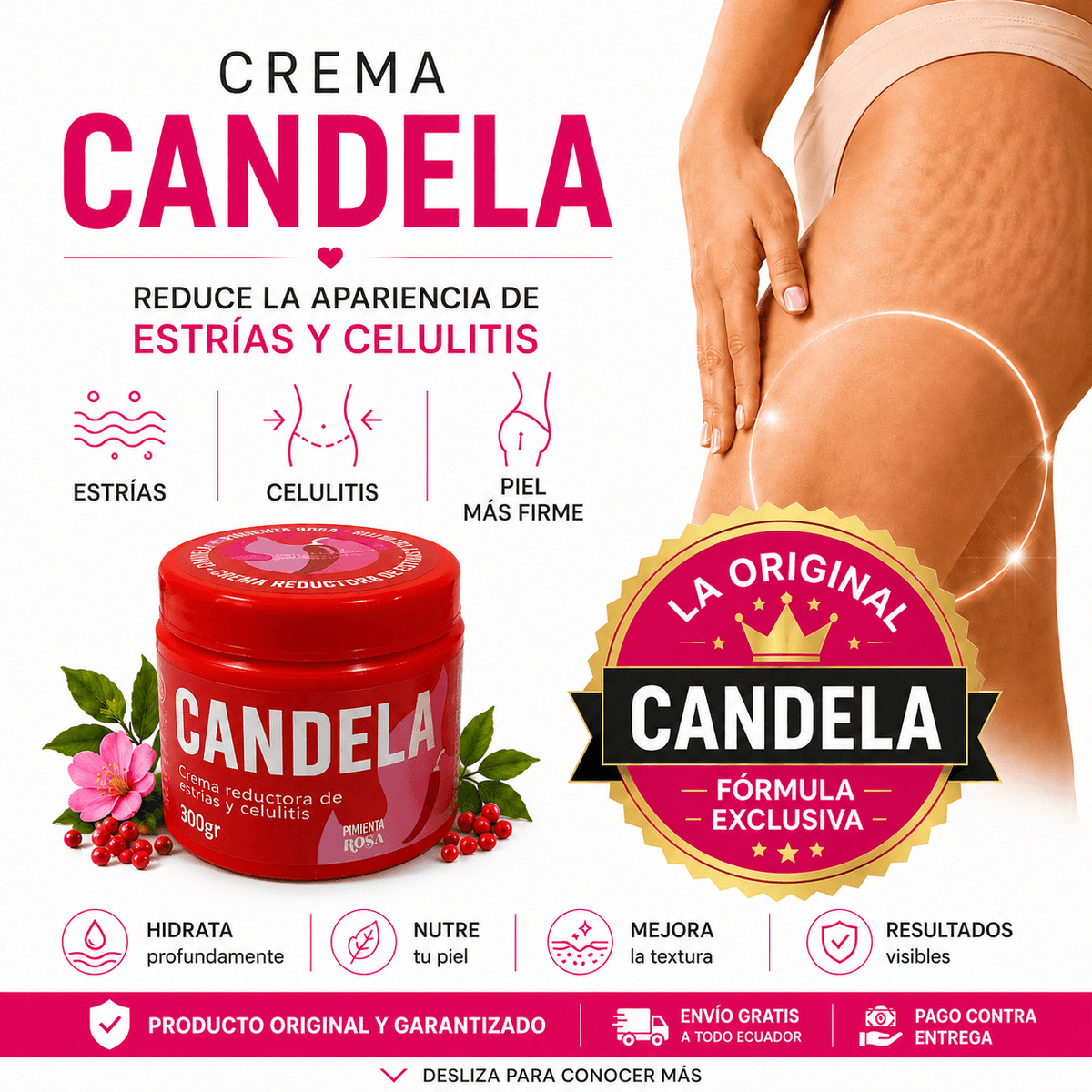 Crema Candela para Estrías y Celulitis