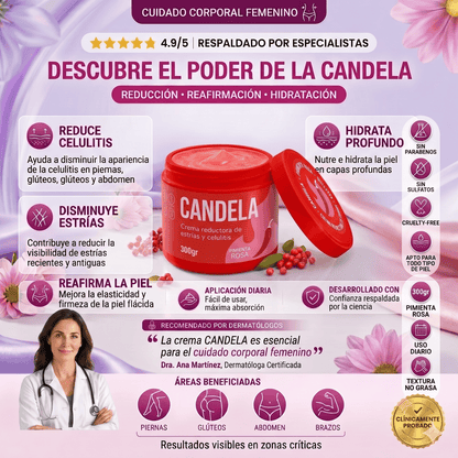 Crema Candela para Estrías y Celulitis